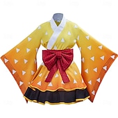 billige Anime-kostymer-Kamado Tanjirou Rengoku Shinjurou Anime Drakter Maskerade Cosplay-drakter Kostume Til Dame Voksne