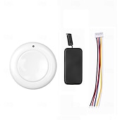 お買い得  スマートスイッチ-DC3.7V、5V、12V、1ch RFワイヤレスリモコンスイッチLED電源オン/オフ受信機学習コード送信機と受信機433MHz