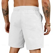 voordelige Casual korte broek-Voor heren Korte broek Casual korte broek Atletische korte broek Zak Elastische taille Effen Comfort Sneldrogend Knielengte Buiten Vakantie Modieus Streetwear blauw Zwart Inelastisch