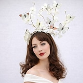 economico Fascinatori &amp; Cappelli-Elegante Derby Copricapo affascinante Gentildonna Costume Per donna Carnevale Feste Derby Ricevimento di matrimonio Adulti Fascinator Primavera &amp; Estate