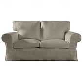 cheap Sofa Cover-2 Seat Sofa Cover or  2 Seat Sofa Bed Cover with Cushion Covers and Backrest Covers For Ektorp Couch Slipcover Washable Furniture Protector  LITB PRIME cover Ektcover