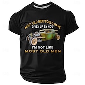  uomo la maggior parte degli uomini anziani si sarebbe arresa ormai io non sono come la maggior parte degli uomini anziani vintage hot rod rat rod t shirt grafica girocollo manica corta regalo per