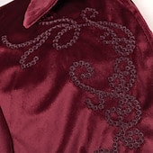 cheap Outerwear-Retro Vintage Punk &amp; Gothic Medieval Coat Tailcoat Prince Nobleman Jacquard Fancy Dress Men's Ebenezer Scrooge Elf Royal Steampunk Masquerade Party Adults Coat Christmas