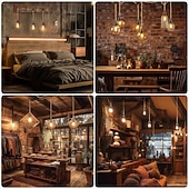 tanie Design klastrowy-15 stóp z 1 wtyczką do lampy wiszącej, 23 stopy z 3 wtyczkami do lampy wiszącej, lampy wiszące z przewodem wtykowym, zestaw lamp wiszących z konopnej liny z dwustopniowym przełącznikiem, zestawy lamp