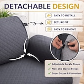 cheap Sofa Cover-100% Waterproof Couch Covers Sofa Covers for Dogs Couch Protector Triple Non-Slip Sofa Slipcover for 3 Cushion Couch Furniture Protector for Pets, Kids,Dog