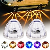 preiswerte Dekorative Lichter-Zweifarbige LED-Wassermelonenlichter mit klarer Linse, konstant &amp;Blitzlichter, Blinker zur Begrenzung des Fahrerhausdachs