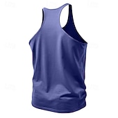 baratos Treningsskjorter uten armer-Men's Tank Top Vest Undershirt Sleeveless Shirt Sleeveless Crew Neck V Neck Scoop Neck Summer Plain Fashion Sporty Classic Quick Dry Casual Gym Street Black White Yellow Top Tee for Men