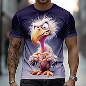  Ανδρικά Ζώο Αστείος Μπλουζάκι Κοντομάνικο Κοντομάνικη μπλούζα 3D εκτύπωση Στρογγυλή Ψηλή Λαιμόκοψη Πουκάμισο Εξωγκωμένος Υψηλής Ποιότητας Πάρτι Αργίες Θαλασσί Βυσσινί Χακί Καλοκαίρι Άνοιξη Ρούχα Τ M