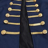 economico Capispalla-Medievale Rinascimento Cappotto Lunghe Gentildonna Nobildonna Tinta unica Aderente &amp; Svasato Costume Per donna Reale Halloween Carnevale Fiera Rinascimentale LARP Adulti Cappotto