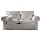 cheap Sofa Cover-2 Seat Sofa Cover or  2 Seat Sofa Bed Cover with Cushion Covers and Backrest Covers For Ektorp Couch Slipcover Washable Furniture Protector  LITB PRIME cover Ektcover