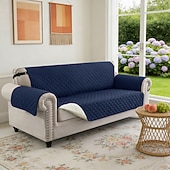 olcso Kanapé huzat-vízálló, megfordítható kanapéhuzat 3 párnára, háziállatbarát kanapéhuzat kutyáknak, mosható bútorvédő huzat csúszásgátló rugalmas pánttal