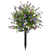  أشجار اصطناعية مزروعة في أصص مع أوتاد أرضية، وشجيرات كاميليا مقاومة للأشعة فوق البنفسجية، للاستخدام الداخلي &ديكورات خارجية في الصيف والخريف، ديكورات حفلات الزفاف في الحدائق المنزلية، ديكورات نباتات