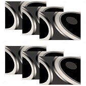 billige Placemats &amp; Coasters &amp; Trivets-retro svart-hvitt geometrisk bordløper, 100 % polyestervevd rektangulær borddekorasjon, minimalistisk abstrakt mønsterdesign, maskinvaskbar, varmebestandig
