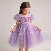 preiswerte Kostüme für Mädchen-Prinzessin Kleid Cosplay Kostüm Outfits Film Niedlich Balletröckchen LED-Leuchten for Mädchen Kinder Maskerade Buchwoche Täglich Party Ferien