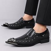 baratos Mocassins-Homens Clássico Casual Diário Pele PU Confortável Respirável Sem Atacadores Preto Branco Vermelho Verão Primavera Outono