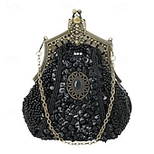 abordables Accesorios y más-Rugido 20s 1920s Retro Antiguo Bolso de mano de noche Bolsos de noche El gran Gatsby Chica de la aleta Disfraz Mujer Carnaval Mascarada Fiesta de Cóctel Fiesta temática retro Adulto Maleta