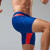 abordables Swim Trunks &amp; Board Shorts-Men's Swim Shorts Swim Trunks Geometric Patchwork Quick Dry Elastic Breathable Swimwear Bottoms Surfing Water Sports Swimming Summer