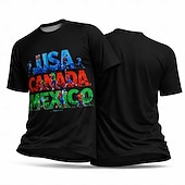  男性用 レタード カナダ サッカーの夏 グローバルマッチ ランニングＴシャツ 夏 半袖 UPF 50 速乾性 高通気性 ジム Track フィットネス ブラック スポーツウェア アクティブウェア