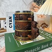 olcso Az Egyesült Államok 250. évfordulója-USA 250. évfordulójára készült, kézzel készített, gyantából készült, hazafias korsó Szabadságszobor-alakú füllel, 300ml/10oz, gyűjtői darab, USA 1776–2026 emlékpohár hazafias ajándékokhoz