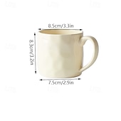 billiga Dricksglas-1 st högestetisk keramisk mugg, elegant vattenkopp för hushållet, parets frukostkaffekopp, kontorsmugg, perfekt för dagligt bruk