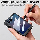 ieftine Carcasă Samsung-telefon Maska Pentru Samsung Galaxy Z Flip 7 Z Flip 6 Capac Spate și Protecție de Ecran PU piele