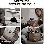 رخيصةأون تخزين الملابس-منظم لحاف وفراش مقاوم للغبار مكون من قطعتين، حقائب تخزين كبيرة قابلة للطي بمقابض معززة &amp;سحابات متينة، خزانة ملابس مقاومة للماء &amp;مساحة تخزين أسفل السرير للألحفة والبطانيات والوسائد