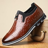 cheap Slip-On Casual Shoes-Men's White Embossed Slip-On  Shoes with Sleek Square Toe and Decorative Sole, Modern Formal Loafers for Businessmen and Stylish Men, Ideal for Weddings, Office Wear, Parties and Banquets