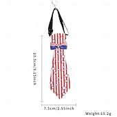 preiswerte 250. Jubiläum-Krawatte mit amerikanischer Flagge für Jungen und Mädchen, patriotisch, vorgebunden, für Kinder, zum 4. Juli, Unabhängigkeitstag, Schuluniform, Party, Parade, Kostümaccessoire, 250. Jahrestag der USA