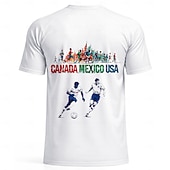 お買い得  ランニングTシャツとタンクトップ-男性用 幾何学模様 レタード サッカーの夏 グローバルマッチ ランニングトップ ランニングＴシャツ 夏 半袖 UPF 50 速乾性 高通気性 ジム ランニング フィットネス ブラック ホワイト スポーツウェア アクティブウェア