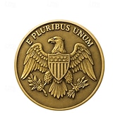economico 250° Anniversario degli Stati Uniti-Moneta commemorativa del 250° anniversario degli Stati Uniti (1776-2026), con la campana della libertà. &amp;Medaglia della Casa Bianca, oggetto da collezione patriottico, Statua della Libertà, regalo