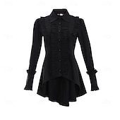 economico Cime-Gotico Vittoriano Medievale Blusa / Camicia Lunghe Principessa Gentildonna Nobildonna Costume Per donna Feste Fiera Rinascimentale LARP Adulti Blusa Primavera