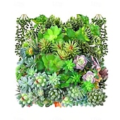 economico Piante e Verde Artificiale-Piante grasse artificiali, eleganti decorazioni finte in vaso per scrivania e davanzale, composizioni realistiche di piante grasse senza vaso per casa, ufficio e centrotavola.