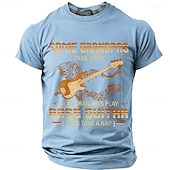  Men's Some Grandpas Take Naps Real Grandpas Play Bass Guitar Then Take A Nap Retro Bassist Vintage Graphic T Shirt Tee Regular Fit Fathers Day Gift Designer Clothing Apparel S M L XL XXL XXXL