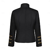 economico Capispalla-Medievale Rinascimento Cappotto Lunghe Gentildonna Nobildonna Tinta unica Aderente &amp; Svasato Costume Per donna Reale Halloween Carnevale Fiera Rinascimentale LARP Adulti Cappotto