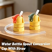 preiswerte Obst- und Gemüsezubehör-2 Stück Trinkflaschen-Aufsätze mit Strohhalm, Strohhalmkopf für Wasserflaschen, universell passend für Säfte &amp;Wasserflaschen mit auslaufsicherem Klappdeckel für Kleinkinder &amp; Kinder