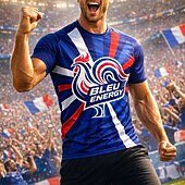  Voor heren Geometrisch Frankrijk Voetbalzomer Wereldwijde wedstrijd Truien Hardloopshirt Zomer Kleurenblok Korte mouw UPF 50 Sneldrogend Ademend Informeel Hardlopen Joggen Fitness blauw Sportkleding