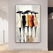 cheap People Paintings-Mintura Handmade Figure Oil Paintings On Canvas Wall Art Decoration Modern Abstract Pictures For Home Hotel Decor Rolled Frameless Unstretched Painting