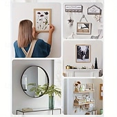 Недорогие Улучшение положения семей-20 шт. специальных крючков-защелок для подвешивания гипсокартона на стену, устойчивые к царапинам, прочные, для художественной живописи, зеркал, фотографий, плакатов, набор инструментов для