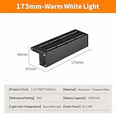 cheap Outdoor Wall Lights-Solar Wall Lights Outdoor Waterproof, LED Wall Lighting Long IP65 Waterproof Wall Lamps for Porch Patio Front Door Entryway