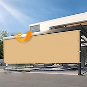 billiga Utomhusrekreation-högdensitets andningsbart solskyddsnät - beige, finns i flera storlekar, lämplig för uteplatser, picknickar, carportar och trädgårdsskuggning / färgat andningsbart solskyddsnät för balkonger