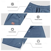 voordelige Casual korte broek-Voor heren Korte broek Casual korte broek Atletische korte broek Zak Elastische taille Effen Comfort Sneldrogend Knielengte Buiten Vakantie Modieus Streetwear blauw Zwart Inelastisch