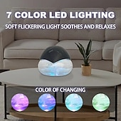 economico elettrodomestici-purificatore d'aria lavato ad acqua &amp;Rivitalizzante, diffusore elettrico di oli essenziali con luce LED a 7 colori, globo deodorante per ambienti per casa e ufficio, cattura silenziosamente la polvere