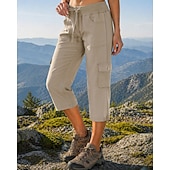 cheap Bottoms-Women's Outdoor Pants Cargo Pants Hiking Pants Trousers Summer Spring Autumn / Fall Outdoor Regular Fit Waterproof Quick Dry Breathable Pants / Trousers Drawstring Drawstring Pocket Elastic Waist