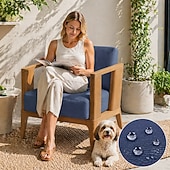 voordelige Patio Kussenshoes-2 stuks waterdichte stretch hoezen voor tuinbanken en -sofa's, vervangende hoezen voor tuinbanken en -sofa's, wasbare en herbruikbare meubelbeschermers.