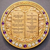  Иисус Христос &Памятная монета с изображением Десяти заповедей, посвященная христианской вере, священная коллекционная медаль со Священным Писанием, религиозный подарок для благочестия и вдохновения.