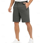 abordables pantalones cortos de trabajo-Hombre Pantalón corto pantalones cortos de vestir Empresa Pantalones cortos casuales Shorts de golf Bolsillo Plano Comodidad Transpirable Longitud de la rodilla Diario Exterior Negocio Moda Ropa de