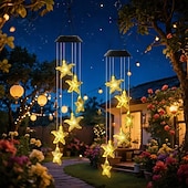 abordables Luces de paisaje-2 luces solares impermeables para exteriores con forma de estrella de mar, ideales para jardines, patios, porches y balcones. Iluminación LED ambiental decorativa para exteriores. &amp;regalo de