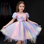 cheap Girls' Costumes-Princess Dress Cosplay Costume Outfits Movie Fashion Cute Tutus for Girls' Kid's Masquerade Daily Holiday Comic Con