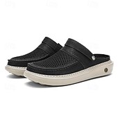 זול כפכפים לגברים-נעלי רשת לגברים, נעלי קיץ נושמות ונוחות ללבישה יומיומית, חופשה והליכה קלה