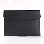cheap Card Holders &amp; Cases-2 Pack Slim Laptop Sleeve, Professional PU Leather Envelope Cover for 13-13.3 Inch MacBook Air, iPad Pro, Waterproof Scratch-Resistant Notebook Case, Elegant Computer Portfolio Bag
